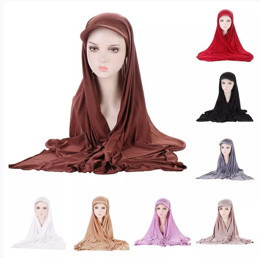 Jersey Hijab with Cap