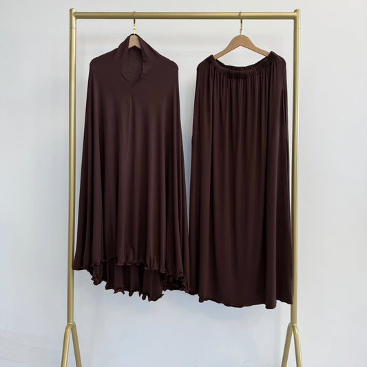 Jersey Hijab with Skirt