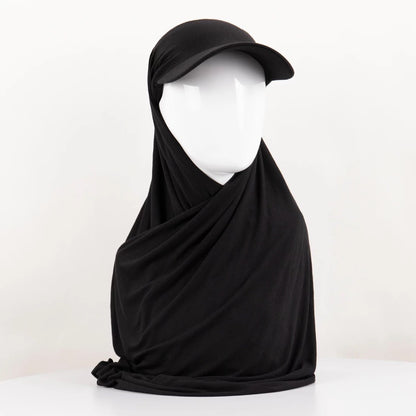 Jersey Hijab with Cap