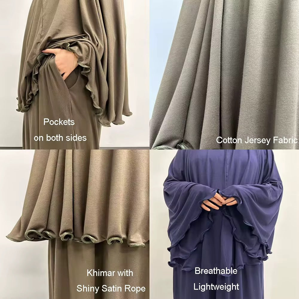 Jersey Hijab with Skirt