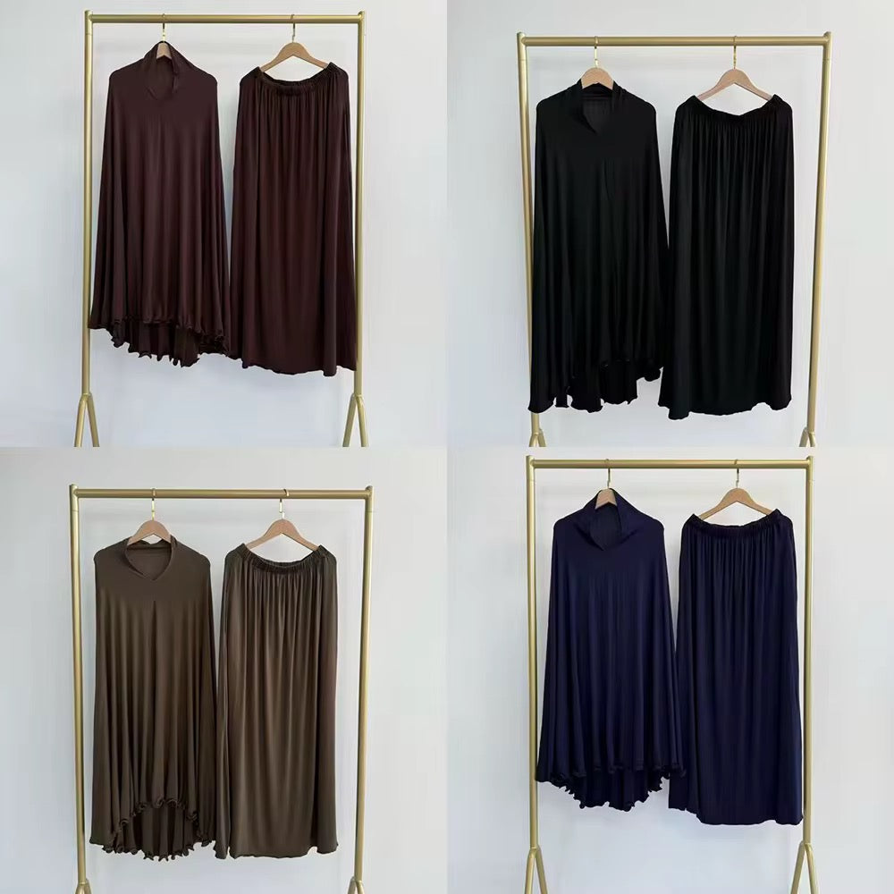 Jersey Hijab with Skirt